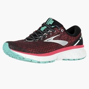 Brooks GHOST 11 Great Condition Running Shoes Pink Aqua Purple Black 6.5 Women's